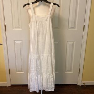 white linen dress. XS
